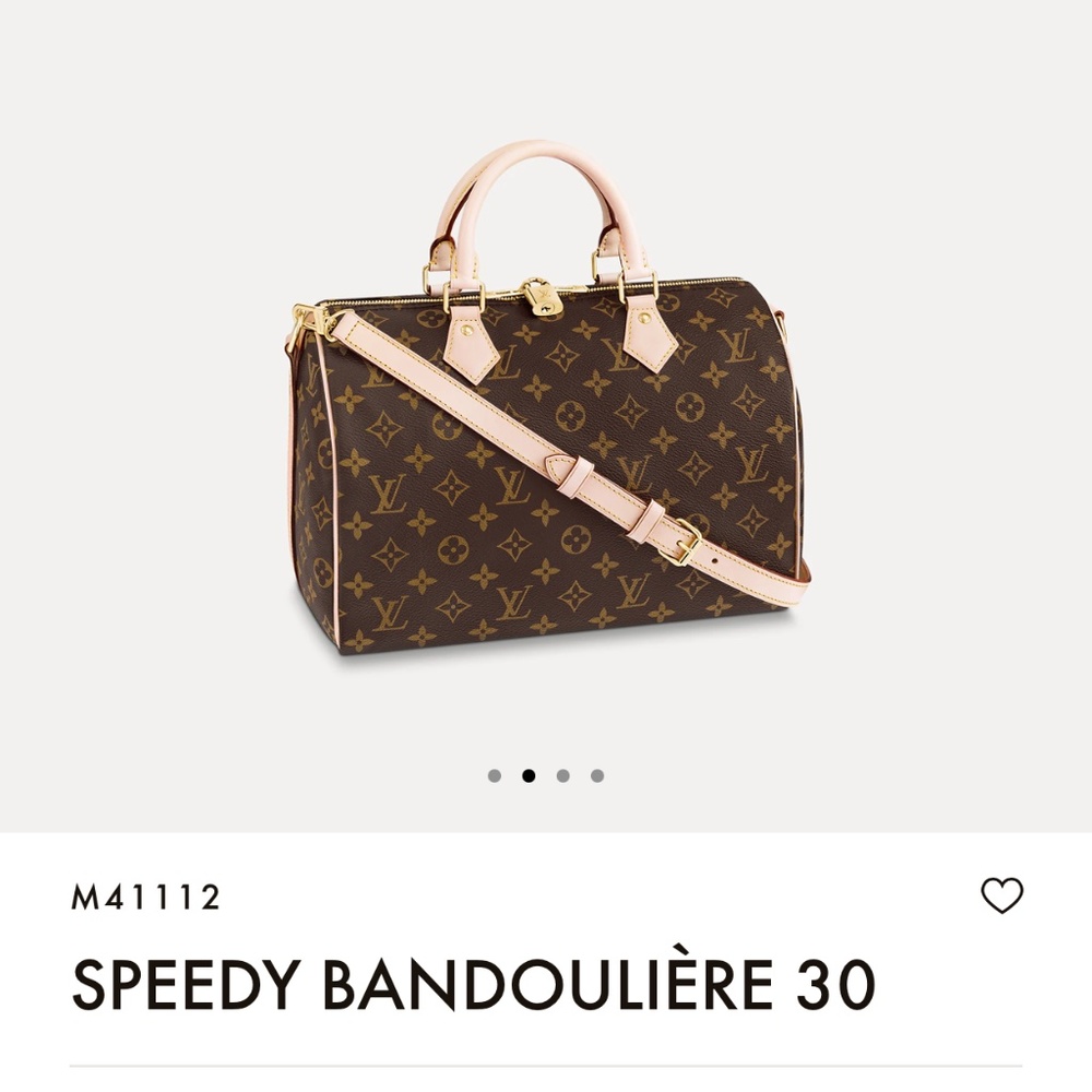 Louis Vuitton Monogram Speedy Bandouliere 30